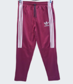 Adidas Women's Basic 3-Stripes Tricot Track Suit-Maroon - Image 3